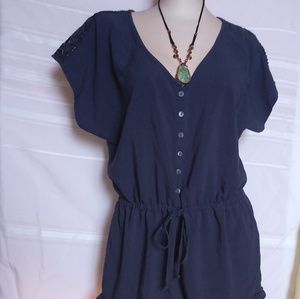 Navy Blue Fashion Romper XS fits like a S